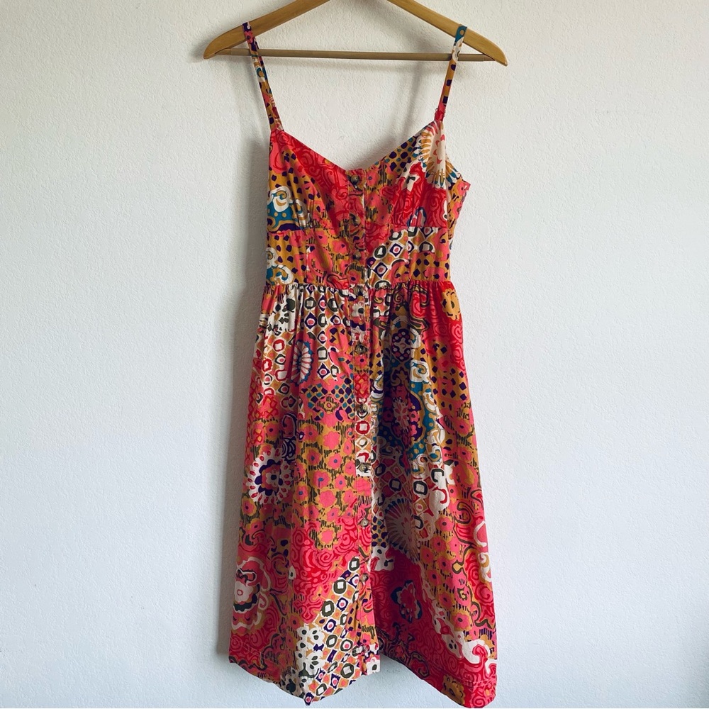 J. Crew Vibrant Patterned Mini Dress
